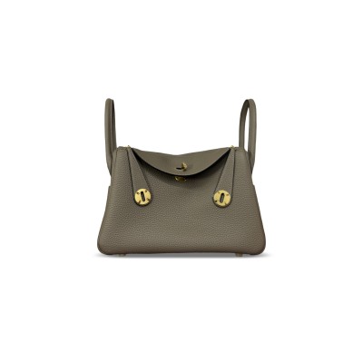 HERMÈS LINDY 26 CLEMENCE TRENCH GOLD HARDWARE (26*18*12cm) HERMÈS LINDY 26 CLEMENCE TRENCH GOLD HARDWARE (26*18*12cm)